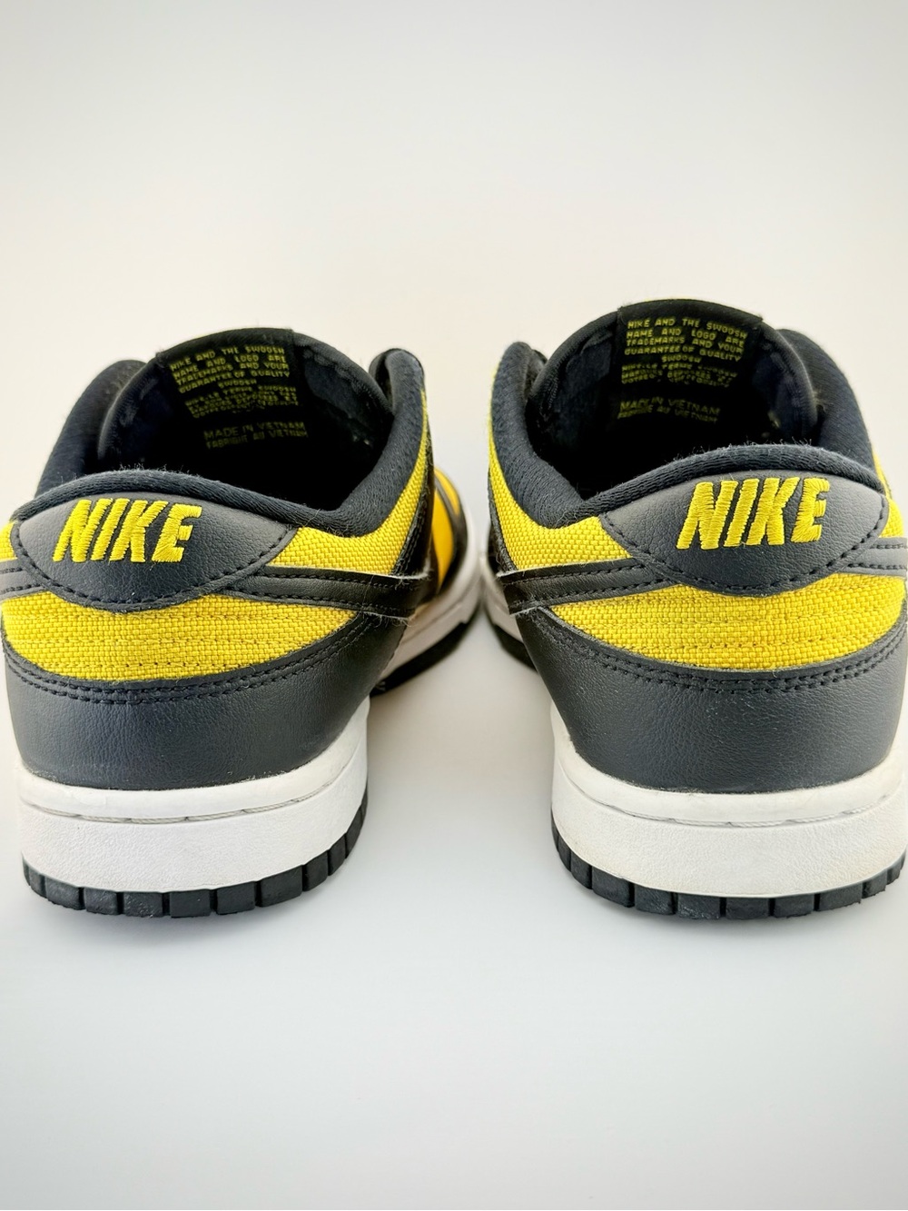 Nike Dunk Low Reverse Goldenrod FZ4618-001 Leather 8M Used No Box - Picture 4 of 6